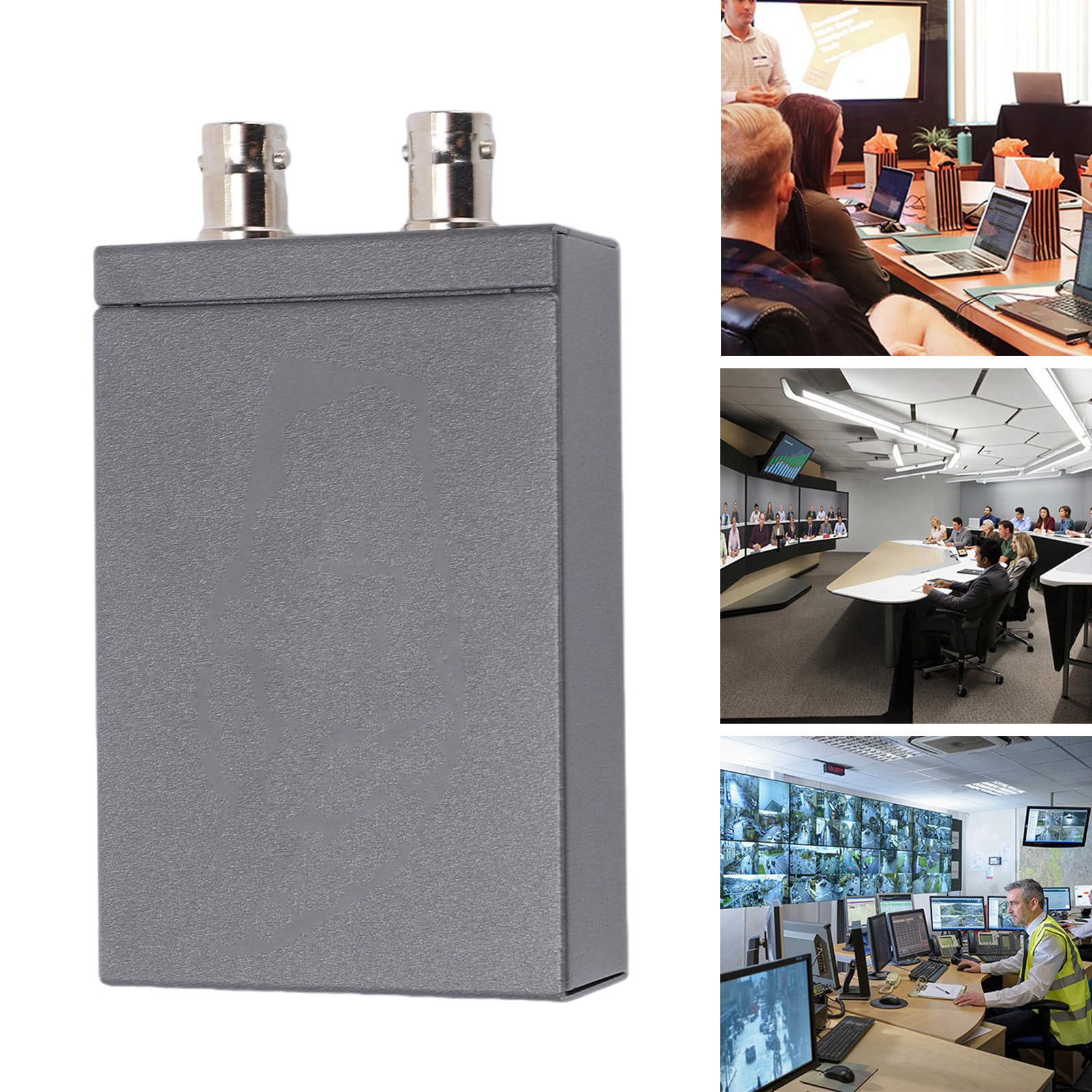 Vikye Convertitore da HD a SDI, Adattatore di Uscita Doppia SDI 1080P | Convertitore di Rilevamento Automatico del Formato, Adattatore di Segnale HDMI, per Camera Broadcast Theater