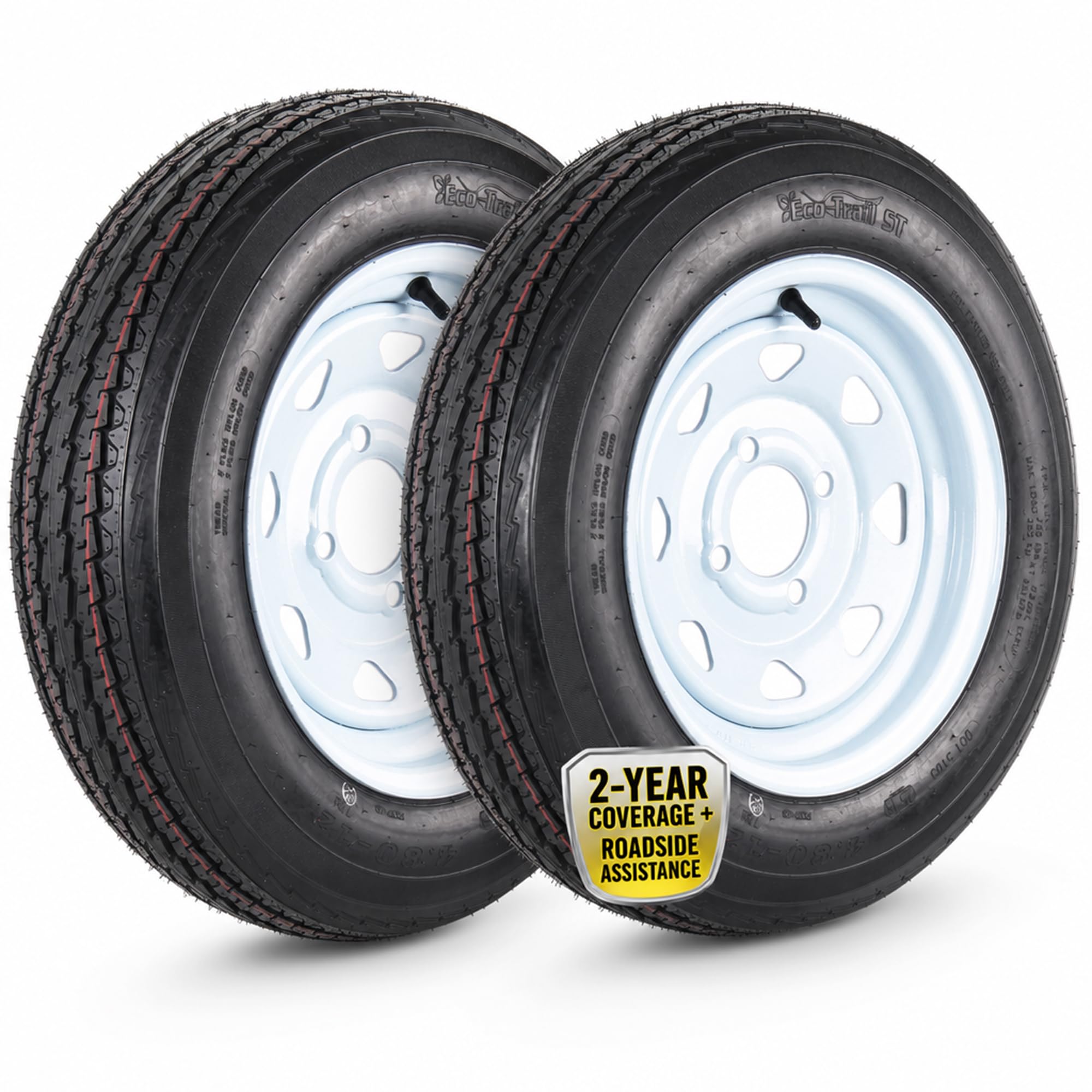eCustomrim 4.80-12 4 Lug Trailer Tire Assembly