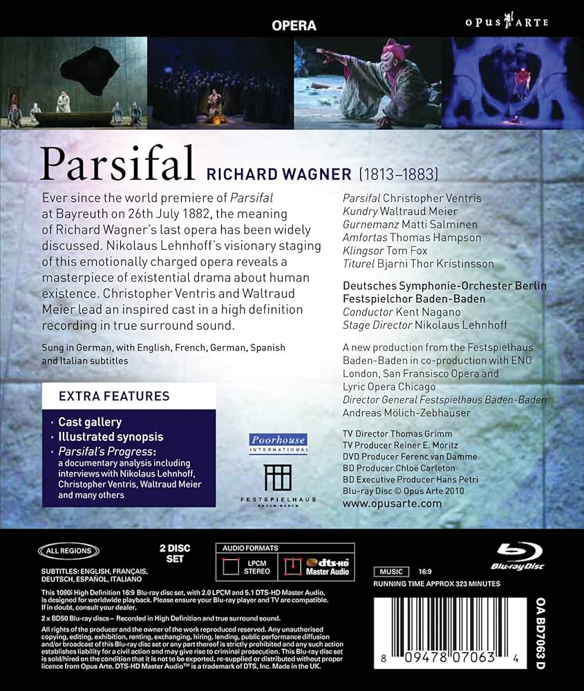Amazon.co.jp: Parsifal [Blu-ray] : Matti Salminen, Tom Fox