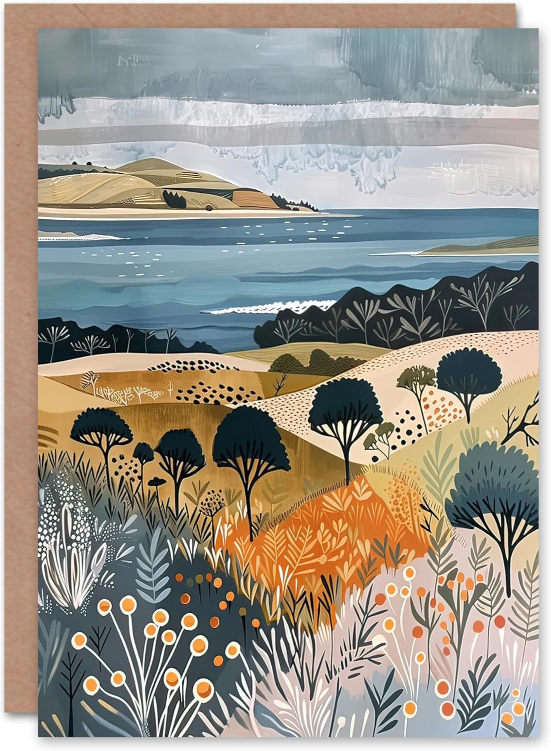 Artery8 Greeting Card Abstract Floral Botanical Henri Matisse Style Blank For Him Or Her Art Birthday Card - View #7