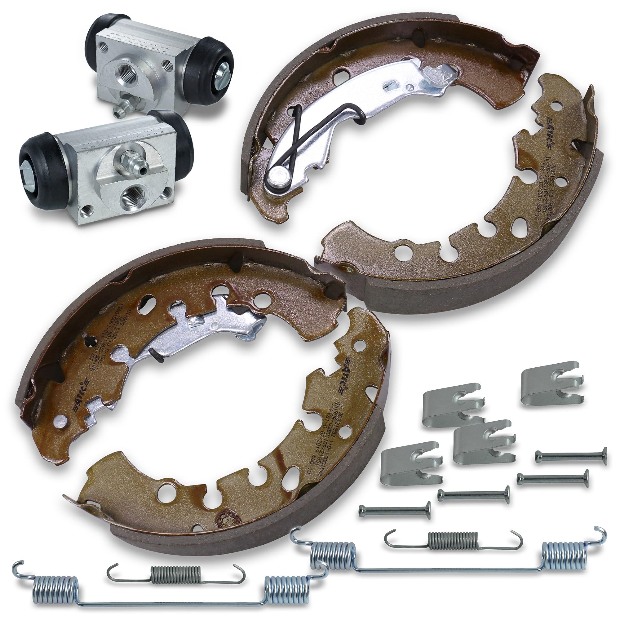 BESTPRICE 2x Cilindretto freno, 1x Kit ganasce freno, 1x Kit accessori, Ganasce freno Compatibile con: OPEL ADAM, CORSA D, CORSA D Kasten/Schrägheck