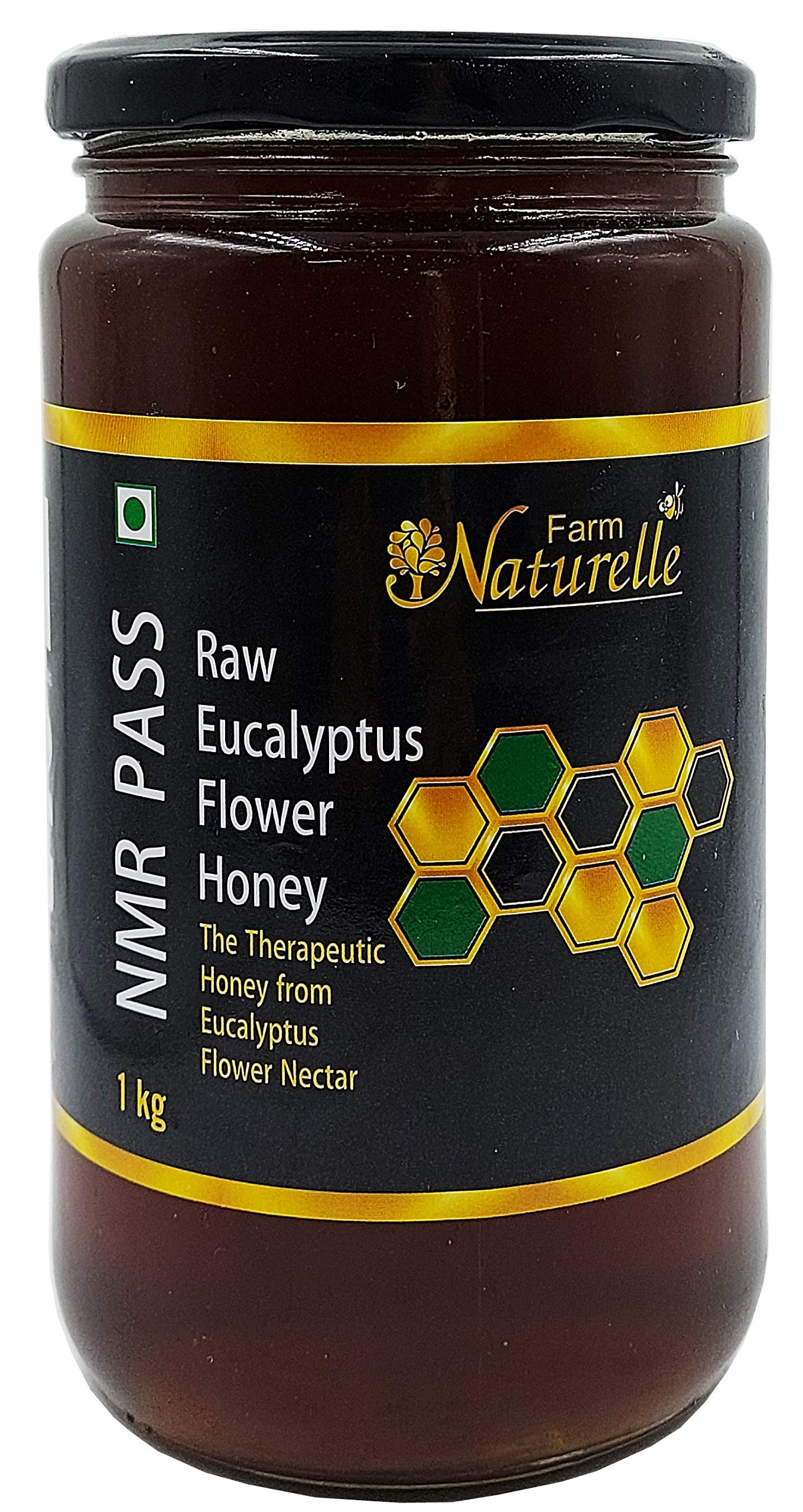 Farm Naturelle- Raw 100% Natural NMR Tested Pass Certified Un-Processed Virgin Eucalyptus Forest Honey -Glass Bottle