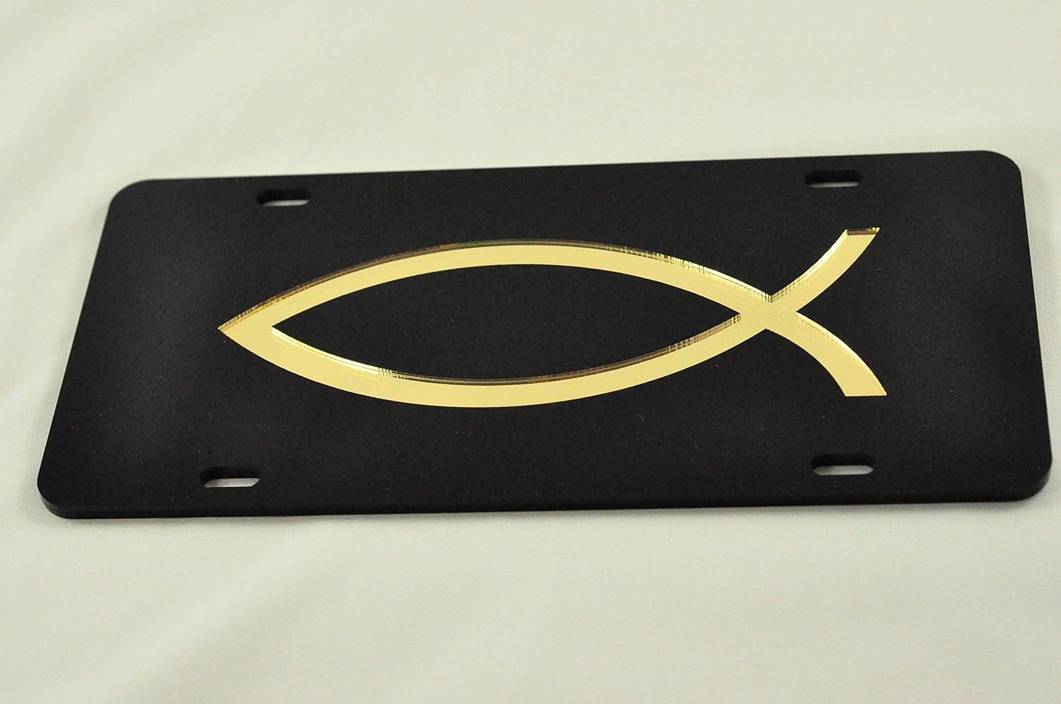 Jesus Christ Fish License Plate - Christian Fish Tag