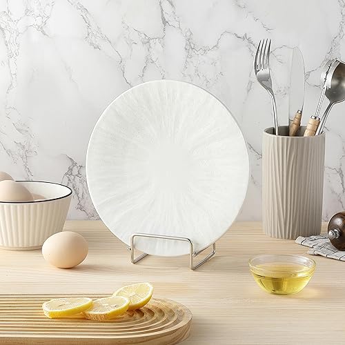 Miniatura 6 de Kaloo - Soporte para tapa de olla de acero inoxidable mientras cocinas, soporte para tapa de sartén para decoración de encimera de cocina, encimera,