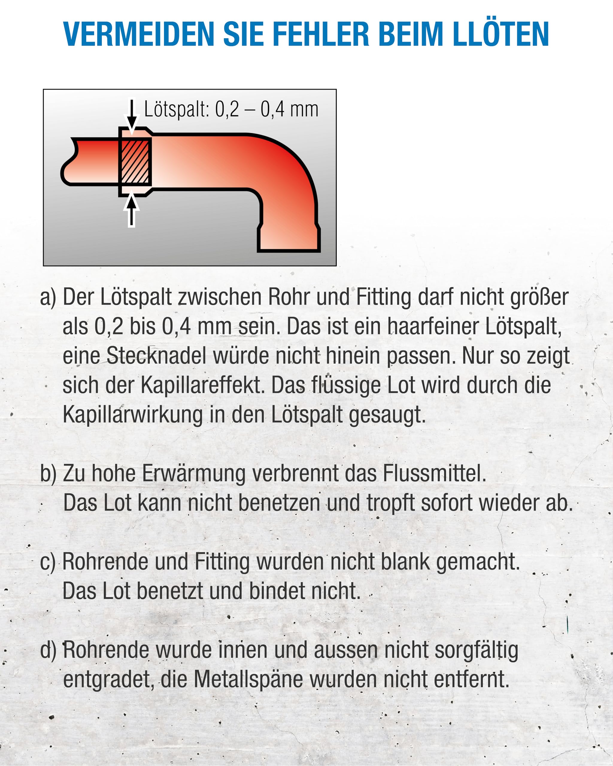 CFH Lötkoffer Turbo Lötprofi LK 2000 - 16-teiliges Lötset zum Hartlöten mit Gas Lötbrenner und Löt Zubehör, Umfangreiches Lötkolben Set im Kunststoffkoffer