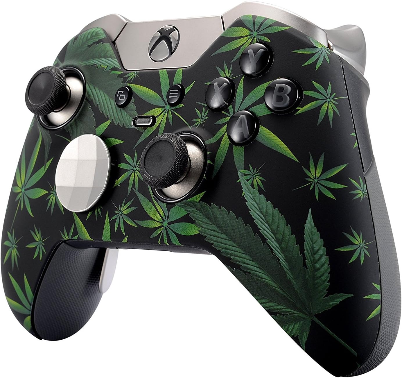 420 Black Rapid Fire Custom Modded Controller Compatible with Xbox One Elite 40 Mods for All Major Shooter Games, Auto Aim, Quick Scope, Auto Run, Sniper Breath, Jump Shot, Active Reload & More