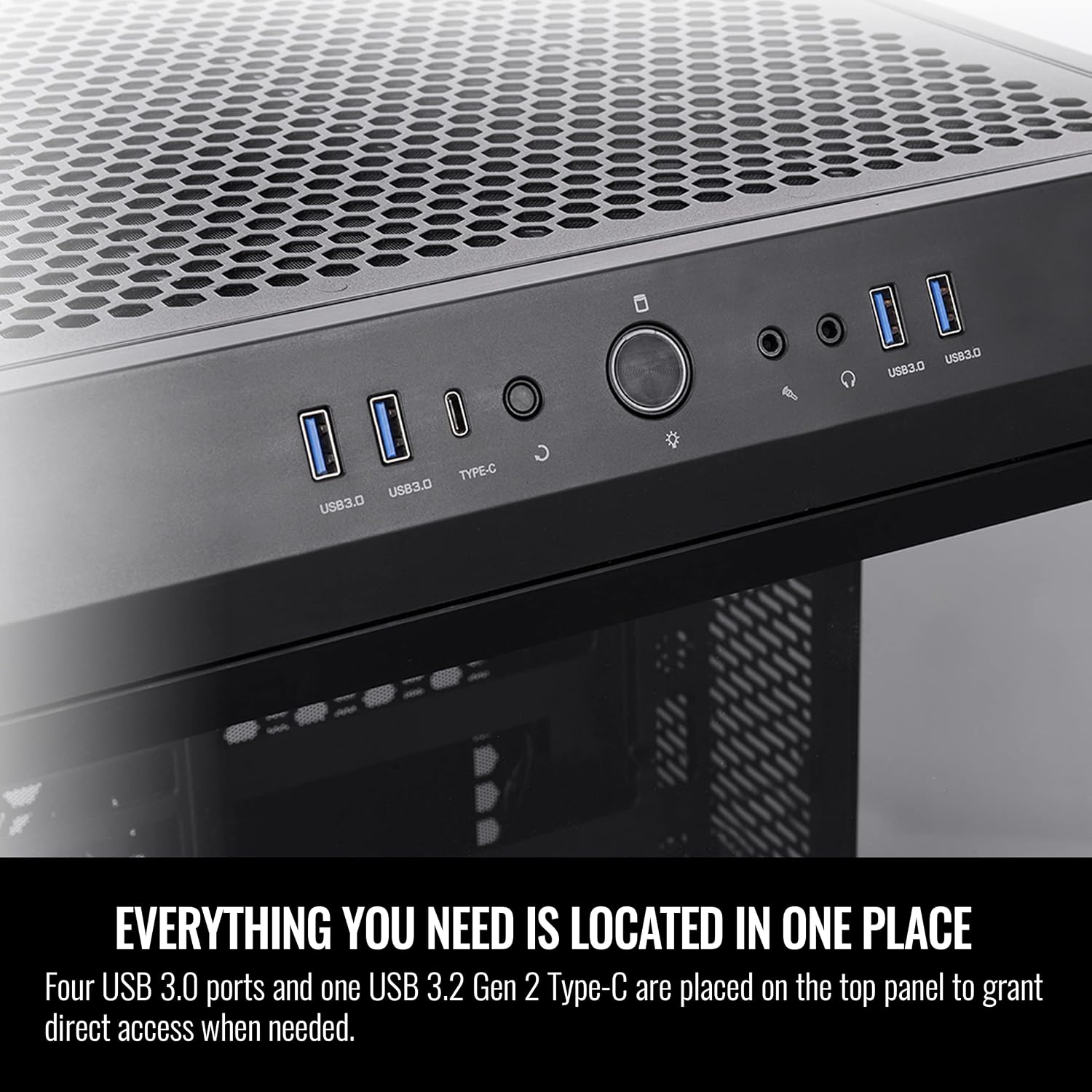 Thermaltake Tower 500 Vertical Mid-Tower Computer Chassis Supports E-ATX CA-1X1-00M1WN-00 - 5