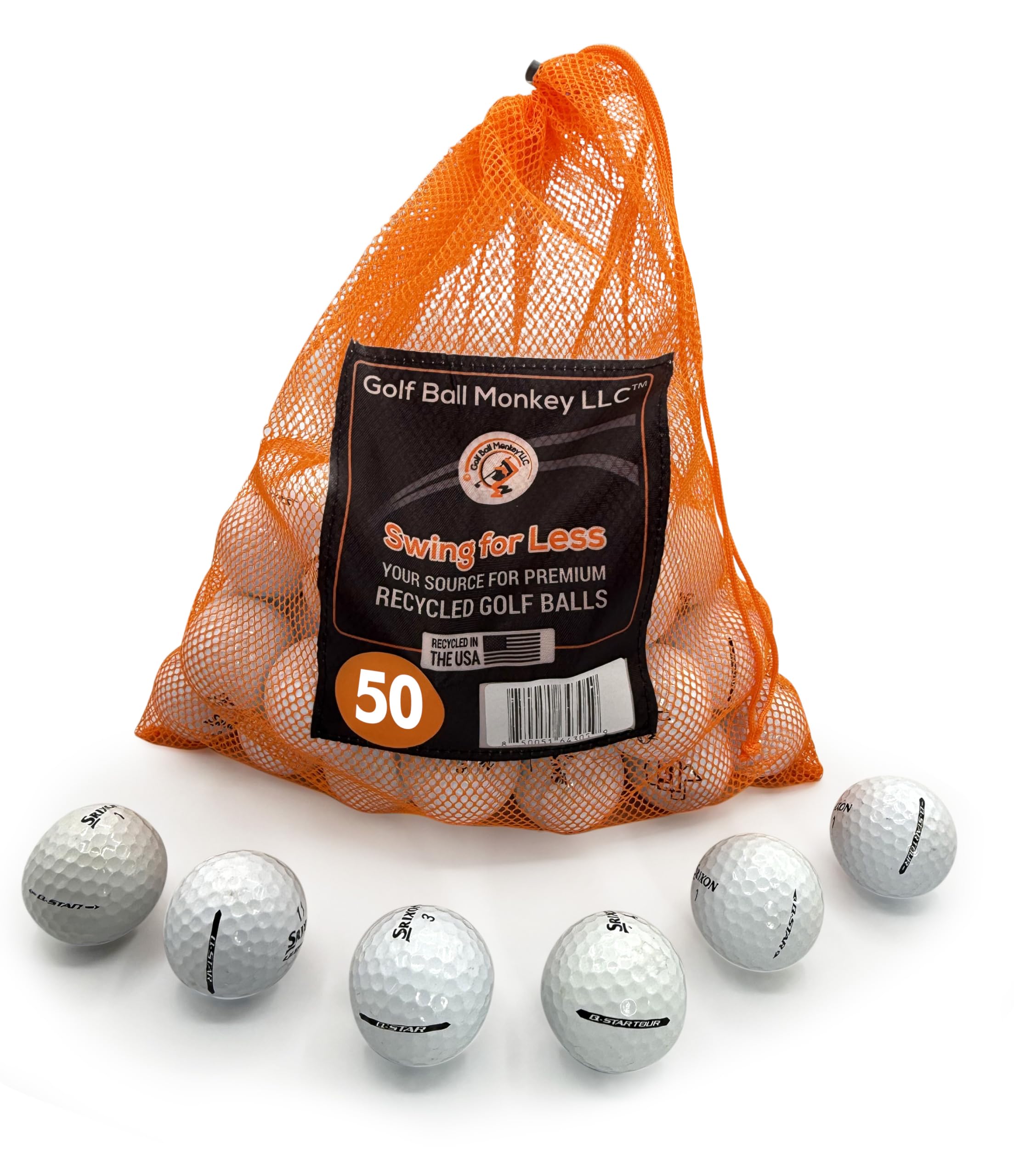 Golf Ball Monkey Recycled Golf Balls for Srixon Golf Balls Q Star White Mix