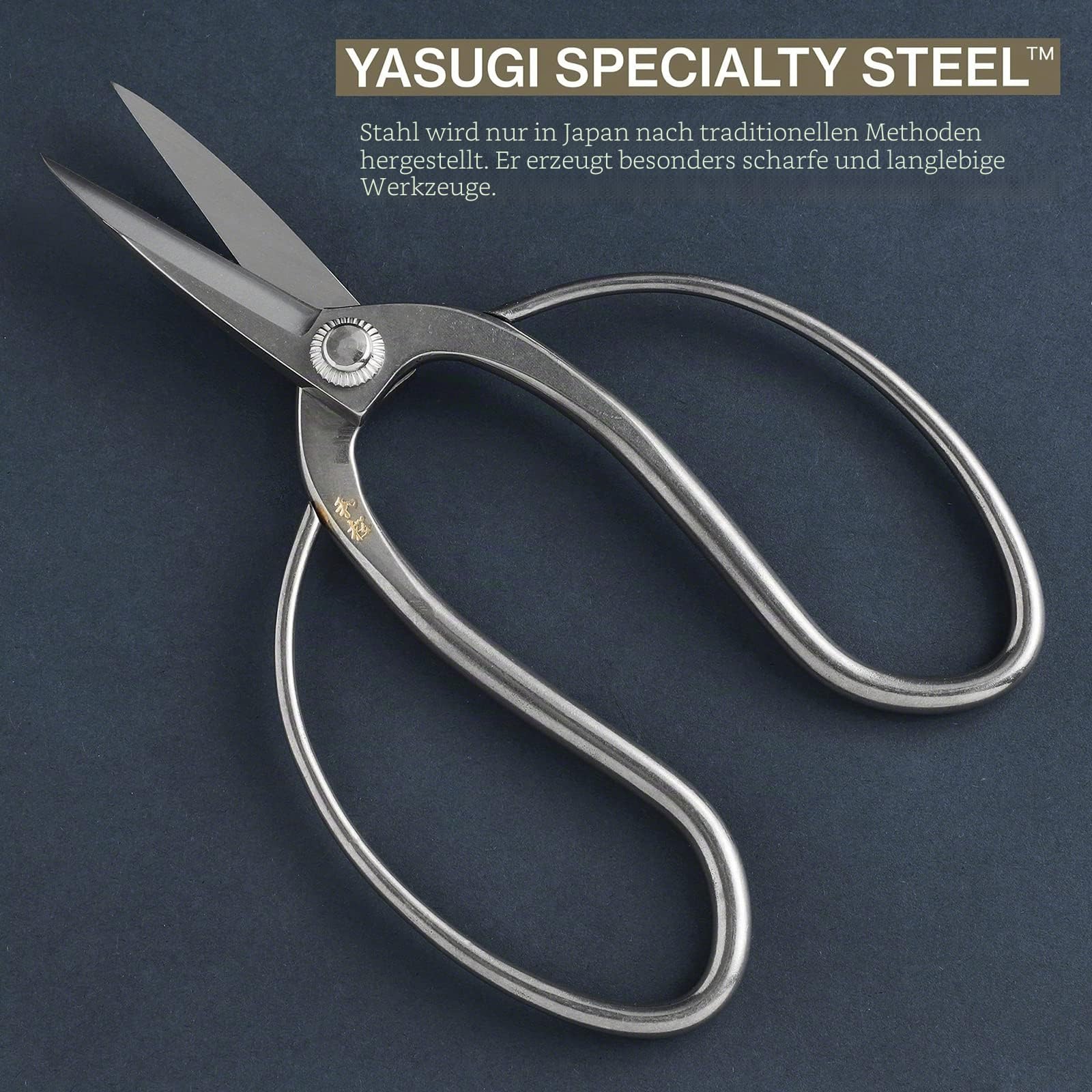 Wazakura Yasugi Edelstahl Traditionelle Bonsai Schere, 180 mm, Made in Japan, Schere zum Ausdünnen, Japanisches Garten Werkzeug - Yasugi Edelstahl Traditionell