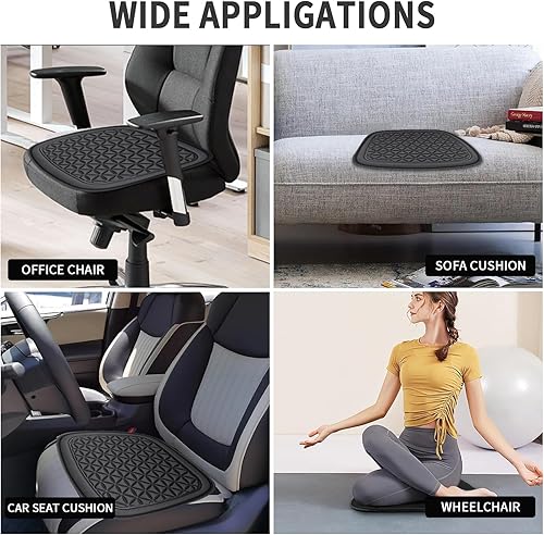 Miniatura 8 de Car Seat Cushion with Soft Pressure Relief Memory Foam Universal Fit for Car Seat,Truck Seat,Home and Office Chair Seat Cushion with Non Slip Bottom