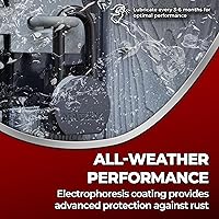 Vista 4 de Maudex® PME65 Professional Grade Padlock - High Security with Boron Alloy Shackle, All-Weather Protection, 5 Brass Keys. for Storage Units, Gates &