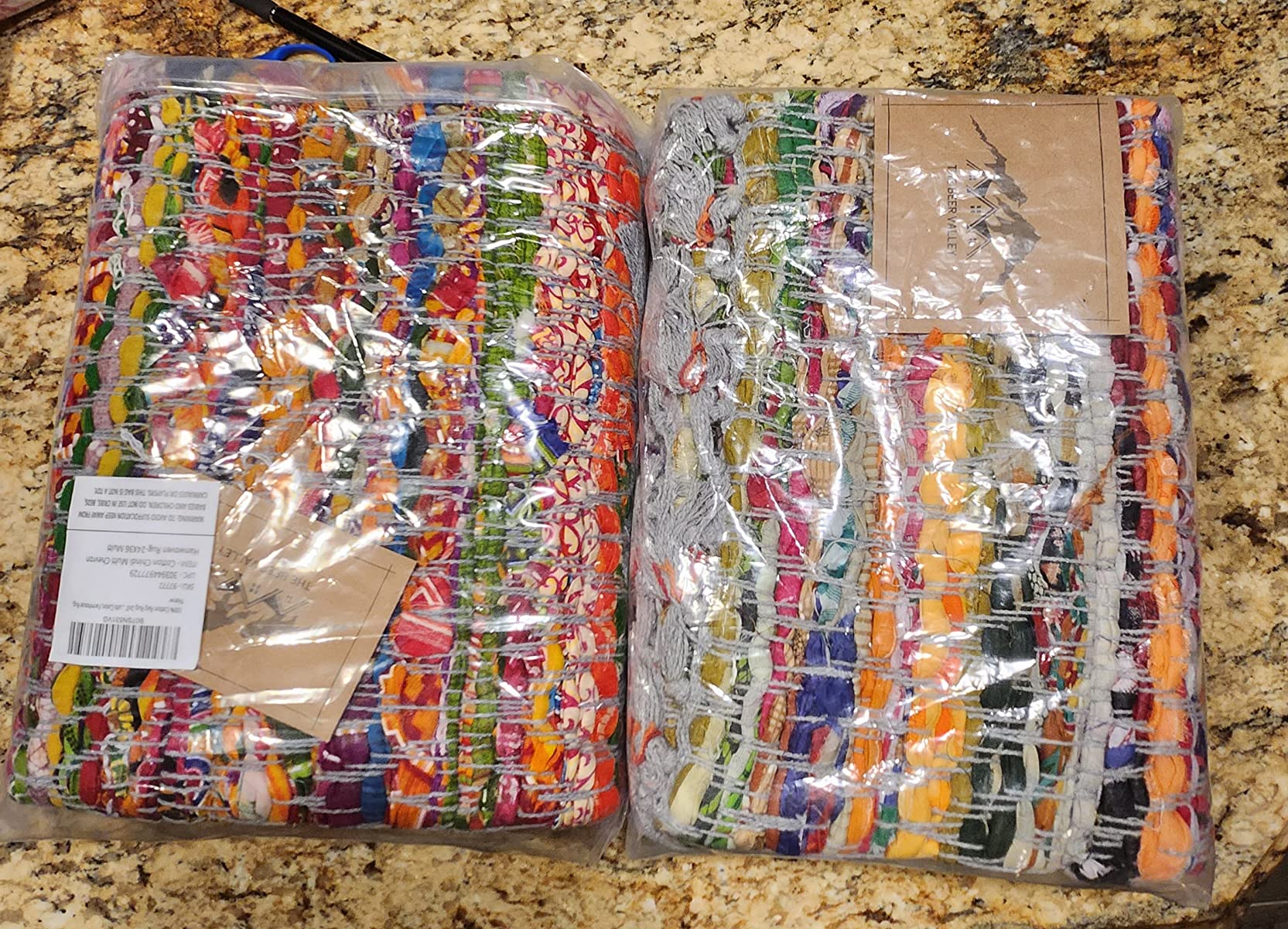 5/mo Finance 100 Cotton Rag Rug 2x3' Washable Multicolor Chindi Rug