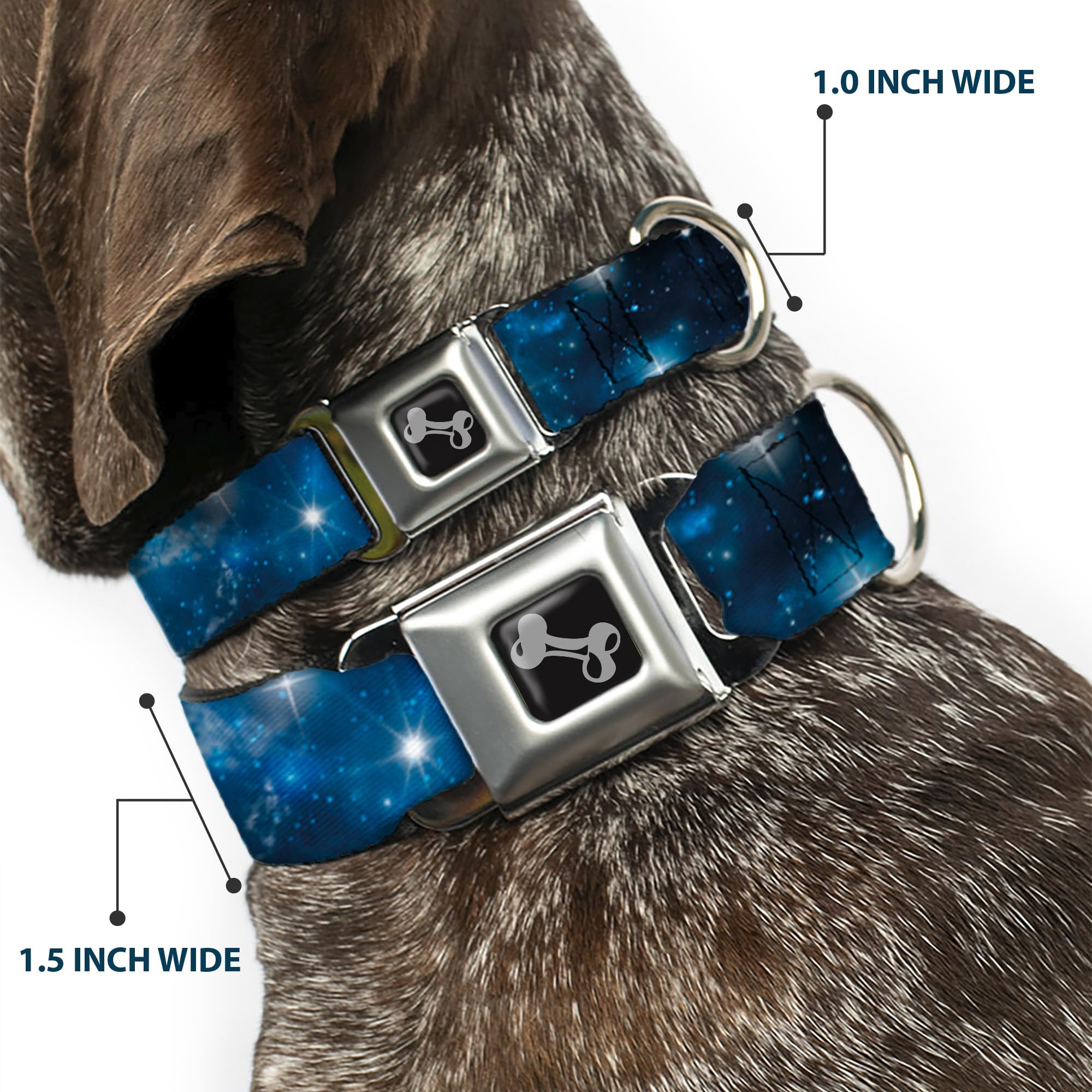 Amazon.co.jp: 犬の首輪シートベルトバックルギャラクシーブルース16