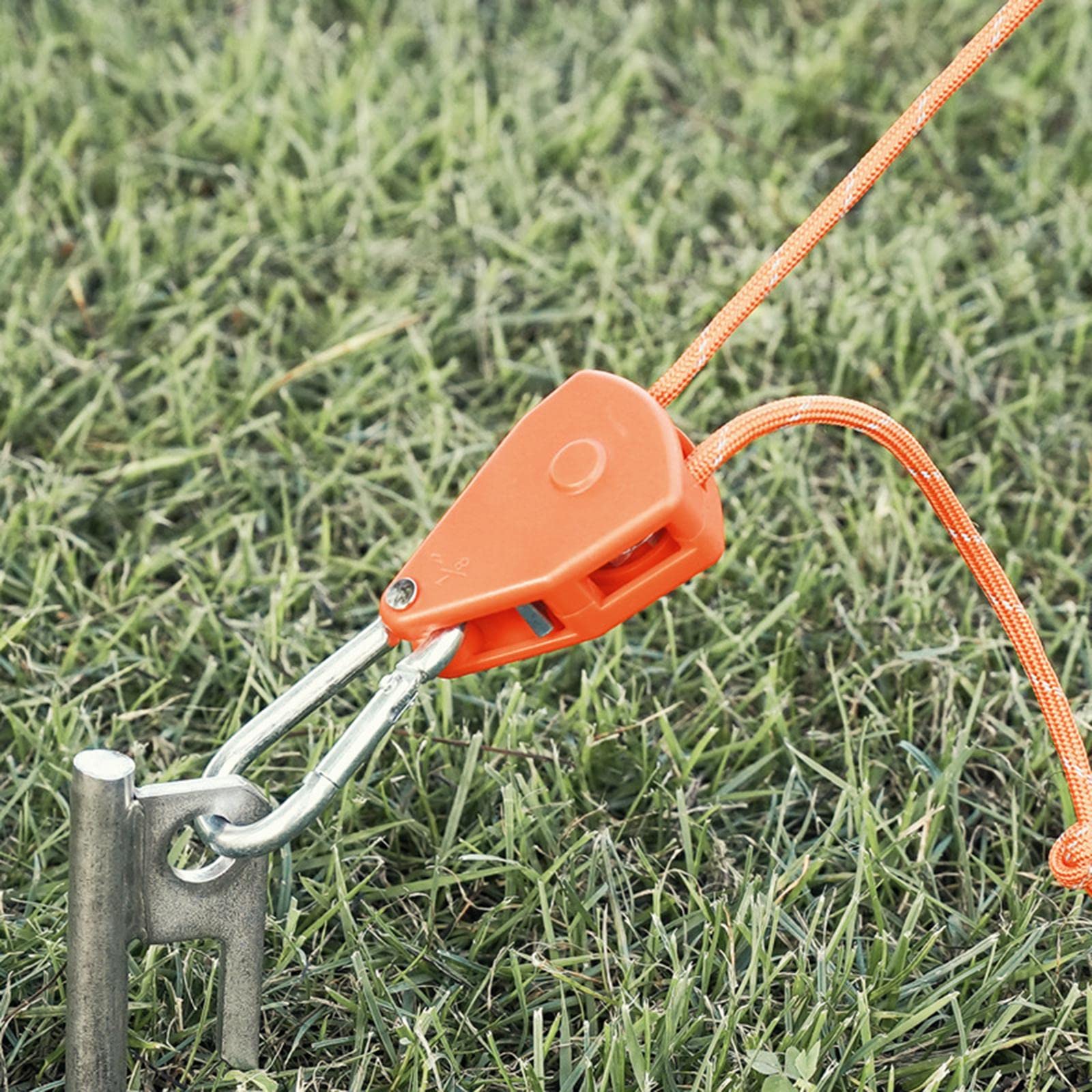 Merishopp Awning Wind Rope Lightweight Tent Fixed Buckle Guylines for Canopy Camping Orange| Camping Gear | Heavy-Duty Tent Stakes & Guy Lines Set-image-43
