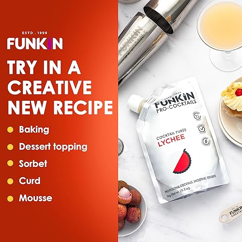 Miniatura 7 de Funkin puré de frutas  fruta real dos ingredientes mezclador natural para cócteles bebidas batidos  vegano sin OMG sin gluten 22 libras