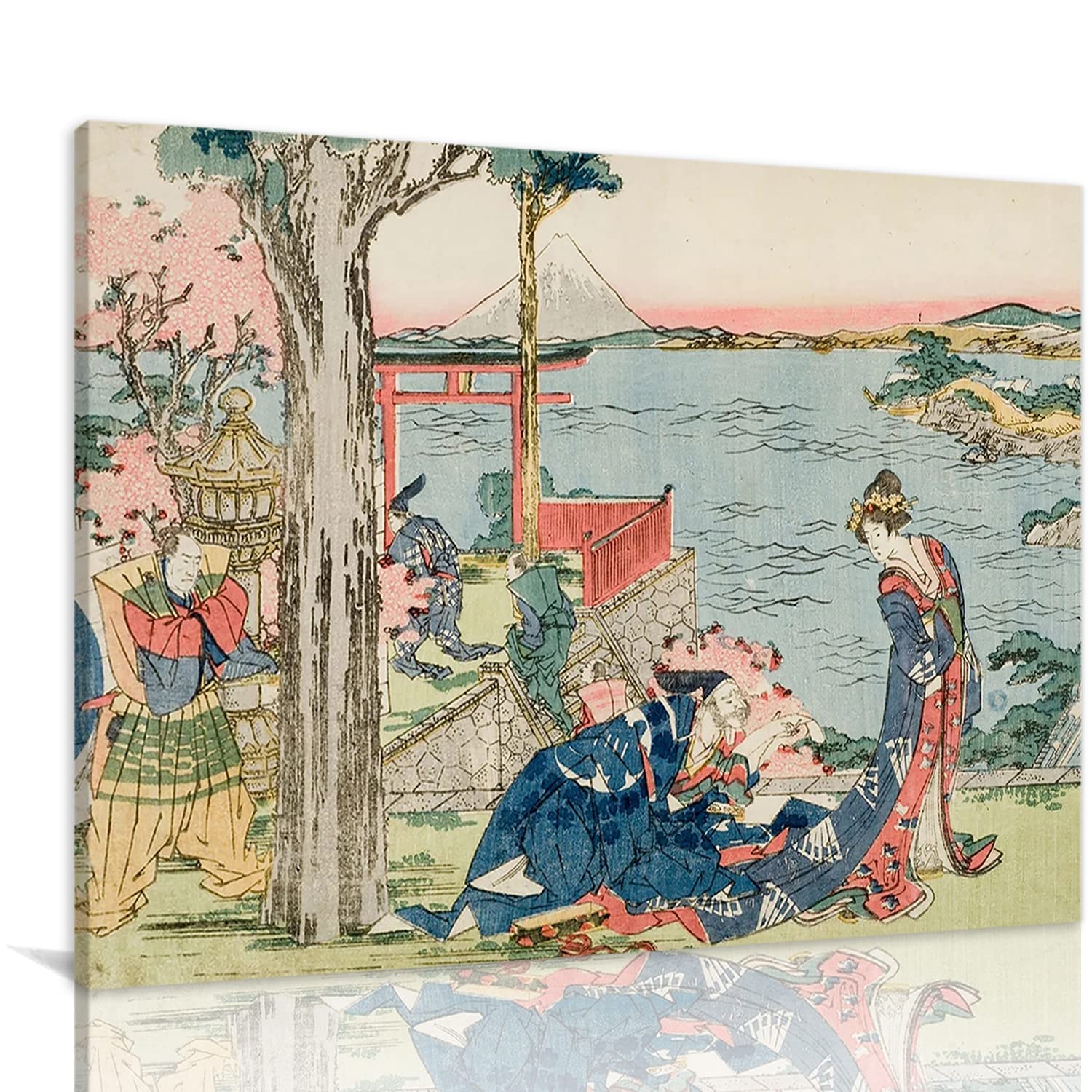 Amazon.co.jp: 絵画 日本の芸者浮世絵インテリア 絵画 风格アート