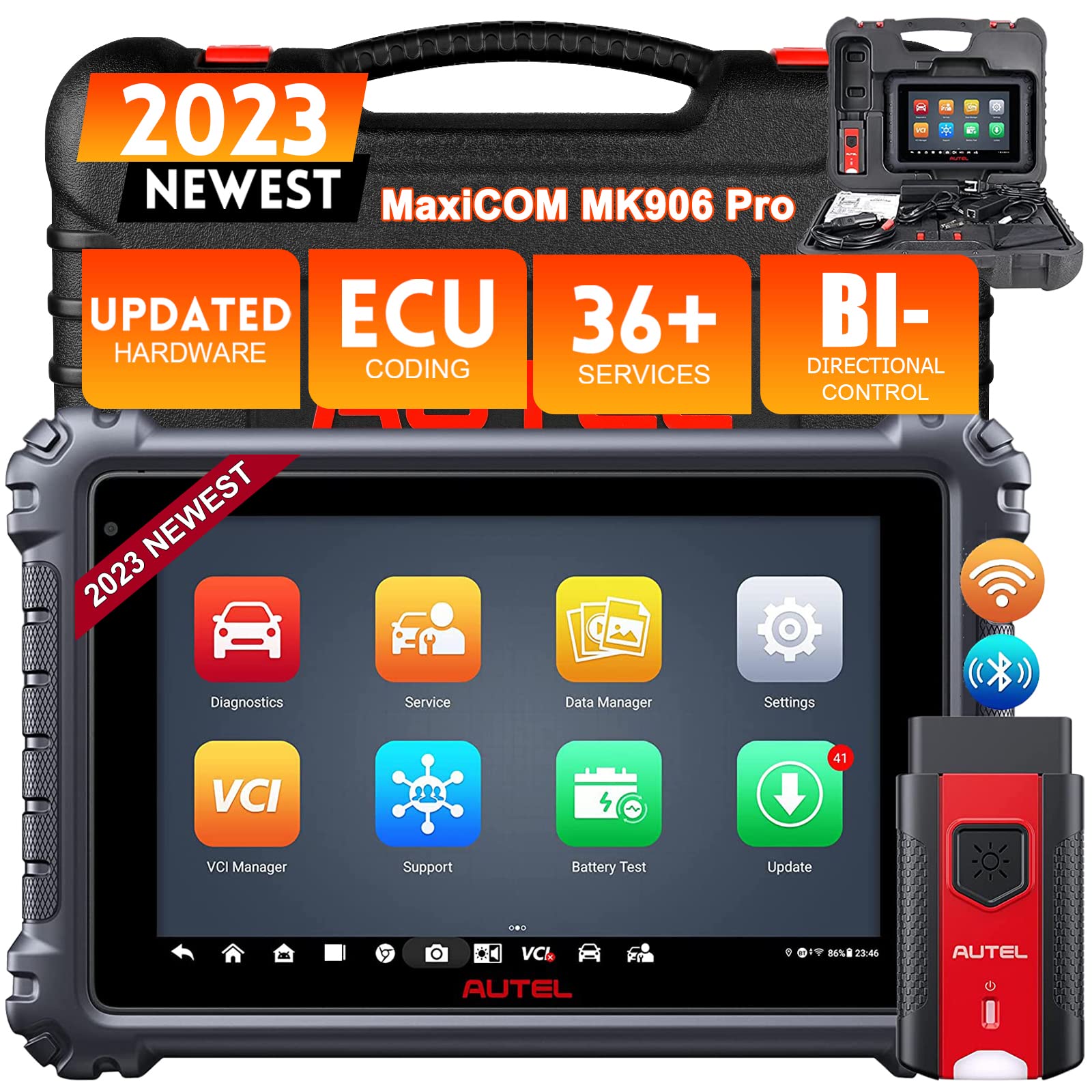 Buy Autel MaxiCOM MK906Pro Scan Tool - Upgraded MS906 Pro/MS906BT ...