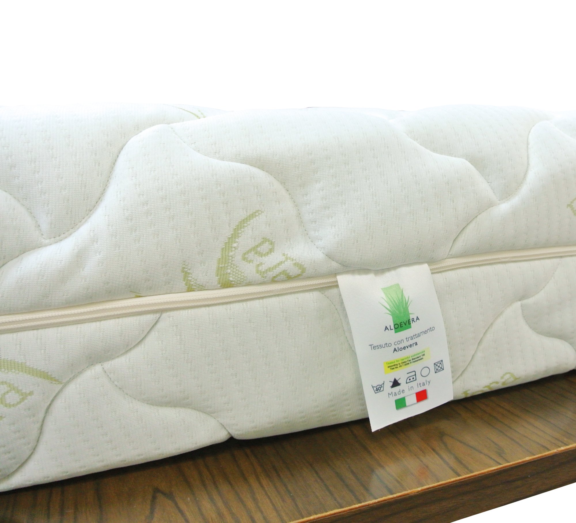 Baldiflex Emporio Materasso Singolo Easy Memory Aloe Vera Sfoderabile, Antidecubito, Ergonomico, Antiacaro, Traspirante, 80x190 cm