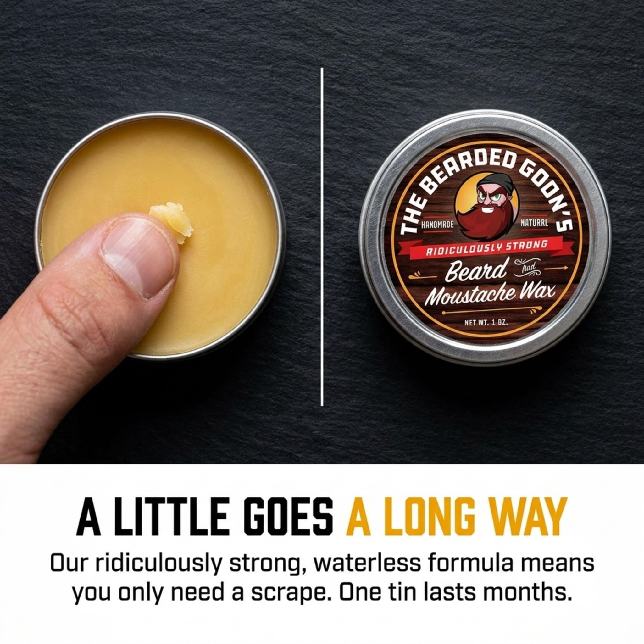 's Ridiculously Strong Beard and Mustache Wax, 30 ml