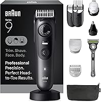 Braun Series 9 PRO All-in-One Trimmer AIO 9535: Beard, Body, Hair Groomer with Gillette Labs Razor & AutoSense Tech