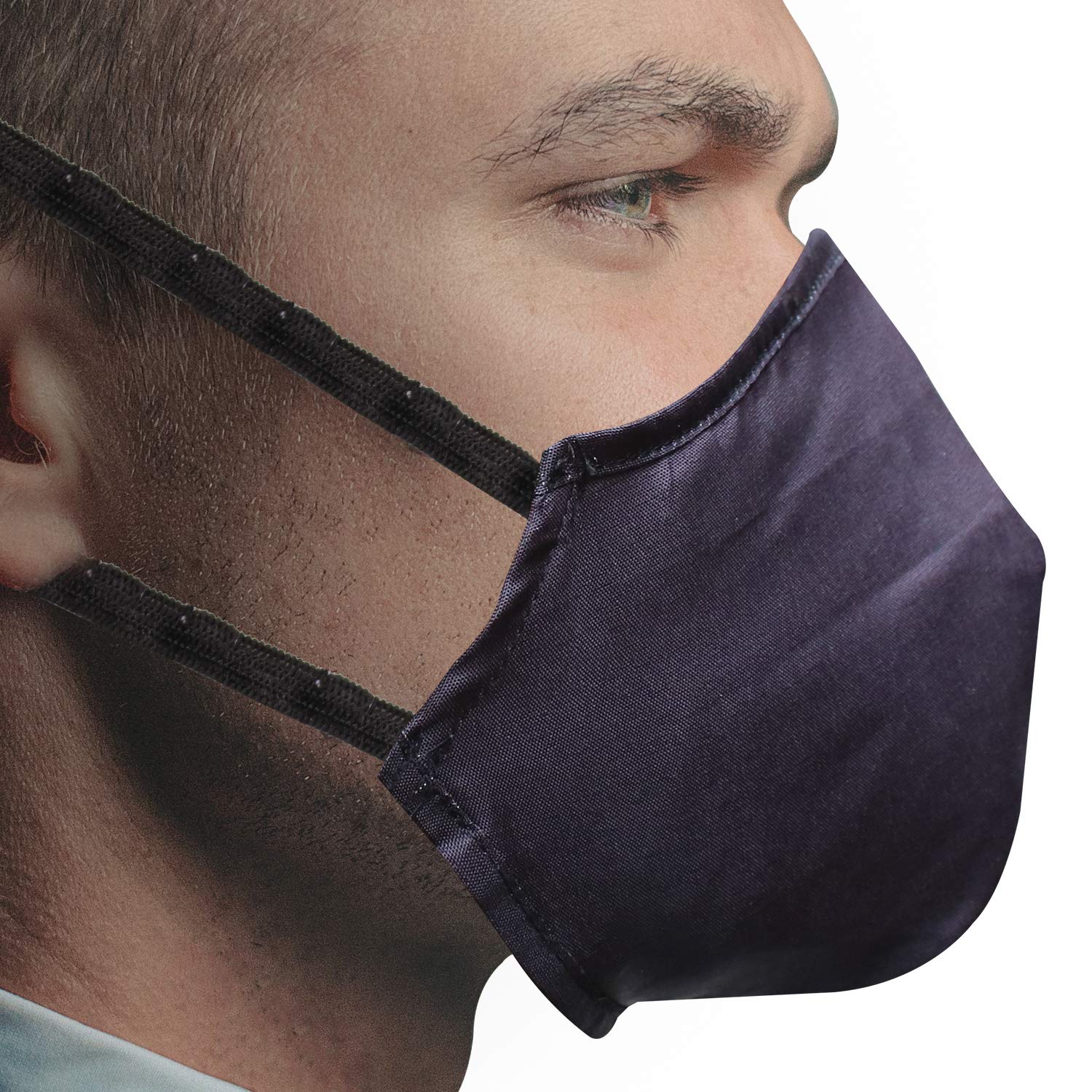 ORILEY ORSM07 Smiley Washable & Reusable Face Mask with 2 Replacement Filter & Adjustable Headloop Elastic Breathable Protective Mouth Cover (5 Pcs) 4
