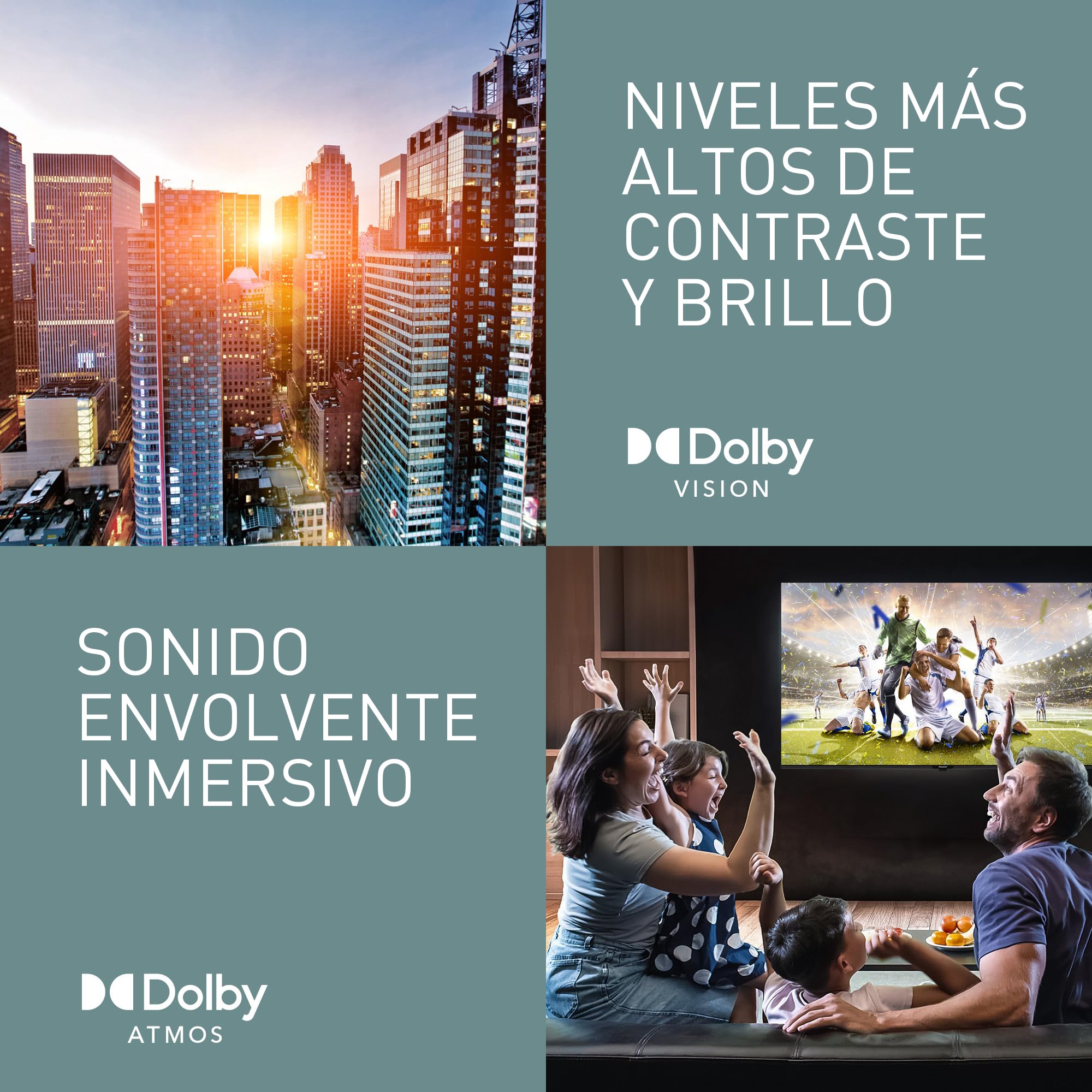 Panasonic TB-43W61AEZ, Serie W61, Smart TV LED 4K Ultra HD de 43 Pulgadas, 2025, TiVo, Dolby Vision y Atmos, Modo Juego Plus, Alexa y Control por Voz de Google, Negro | Dolby Vision & Atmos, Game Mode Plus, Alexa & Control de Google Voice, Televisor Intel