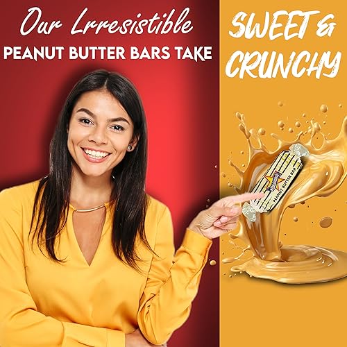 Miniatura 3 de FabQual 's Bundle  2 libras (136 unidades) Atkinson Candy Atkinson Barras de mantequilla de maní Candy Old Fashioned Candy Bulk Peanut Butter Logs