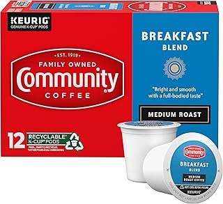 Community Coffee Breakfast Blend Coffee K-Cup Pods, 12 ct