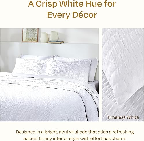 Miniatura 3 de California Design Den Juego de funda de edredón tamaño Queen, 400 hilos, 100% algodón, 3 piezas, funda de edredón y funda de almohada, funda de