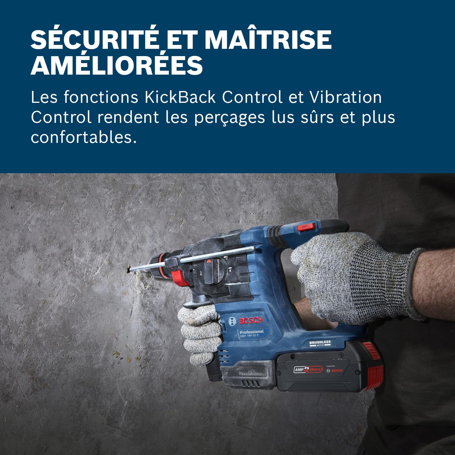 Bosch Professional 18V System perforateur sans-fil GBH 18V-22 X