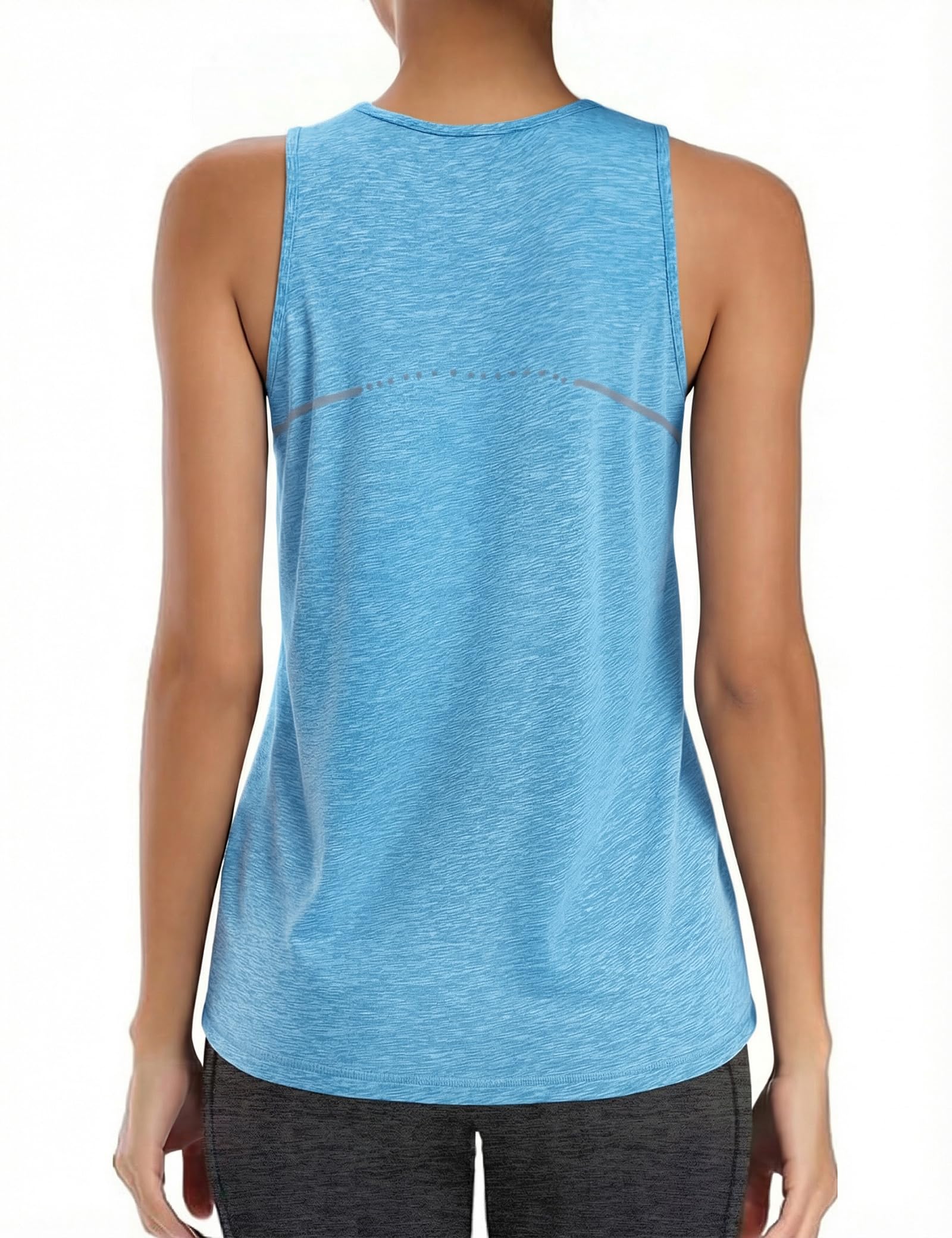 Gyabnw Damen Sport Tanktop ärmellos und atmungsaktiv | Für Fitness, Yoga und Training im Gym, als ärmelloses Sportoberteil im Sommer