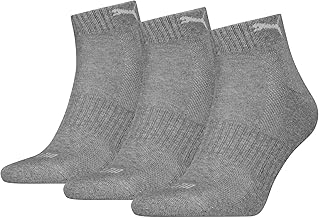 Puma Unisex Cushioned Quarter Sock (3er Pack)