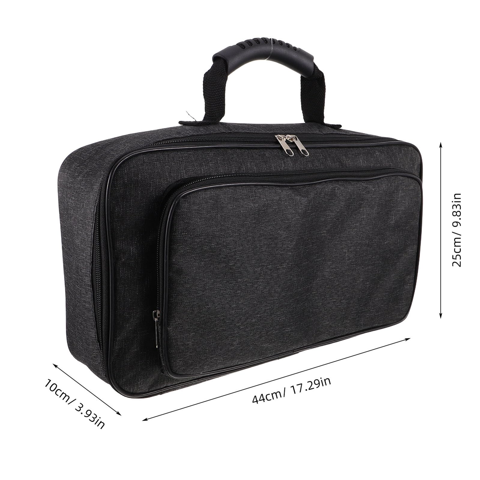 TOYANDONA Tragetasche für Effektpedalboard Pedaltasche aus Hartschale Gitarre Aufbewahrungskoffer mit Tragegurt zum Schutz vor Feuchtigkeit und Stößen