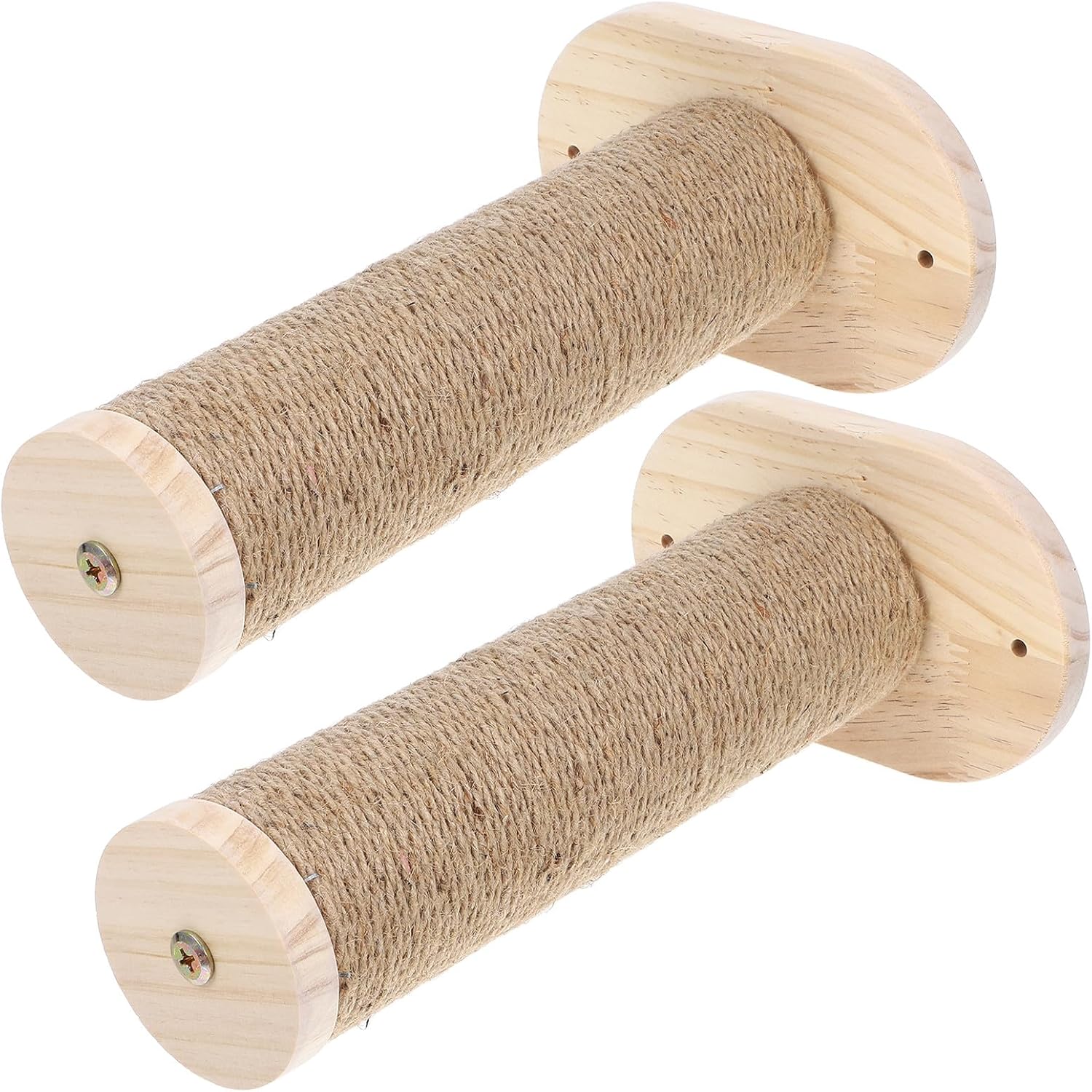 YARNOW 2pcs Wood Cat Wall Furniture Climbing Steps with Scratching Post Indoor Wall-Mounted Cat Climber Platform for Household