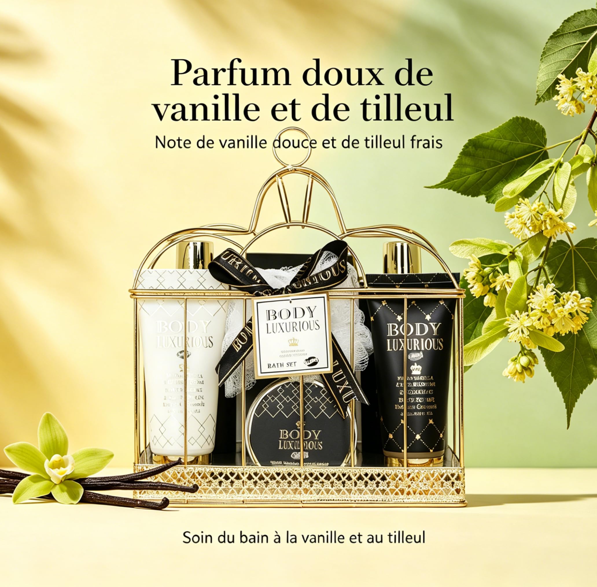 GLOSS ! Coffret Bain – Pause Spa à Domicile – Parfum Floral – Idée Cadeau Tendance – Cage