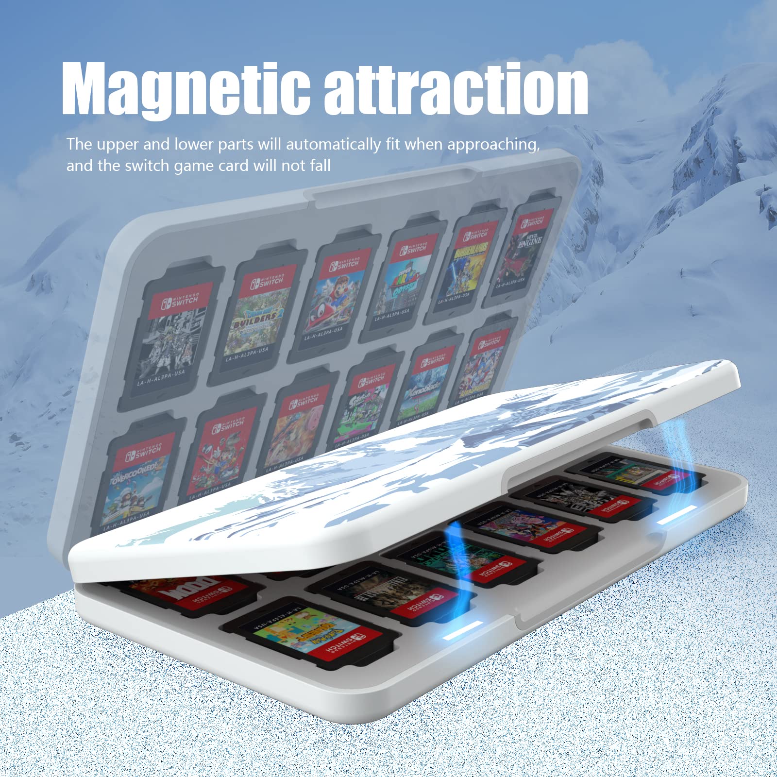 Amazon.co.jp: スイッチ ゲームカードケース 24枚収納｜Switch/Micro