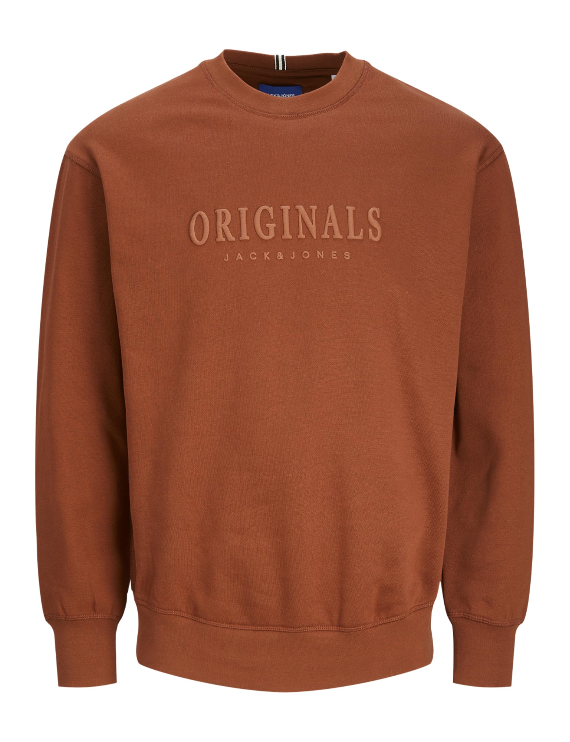 JACK & JONES Male Sweatshirt Printed Sweatshirt, Brandy Brown, S