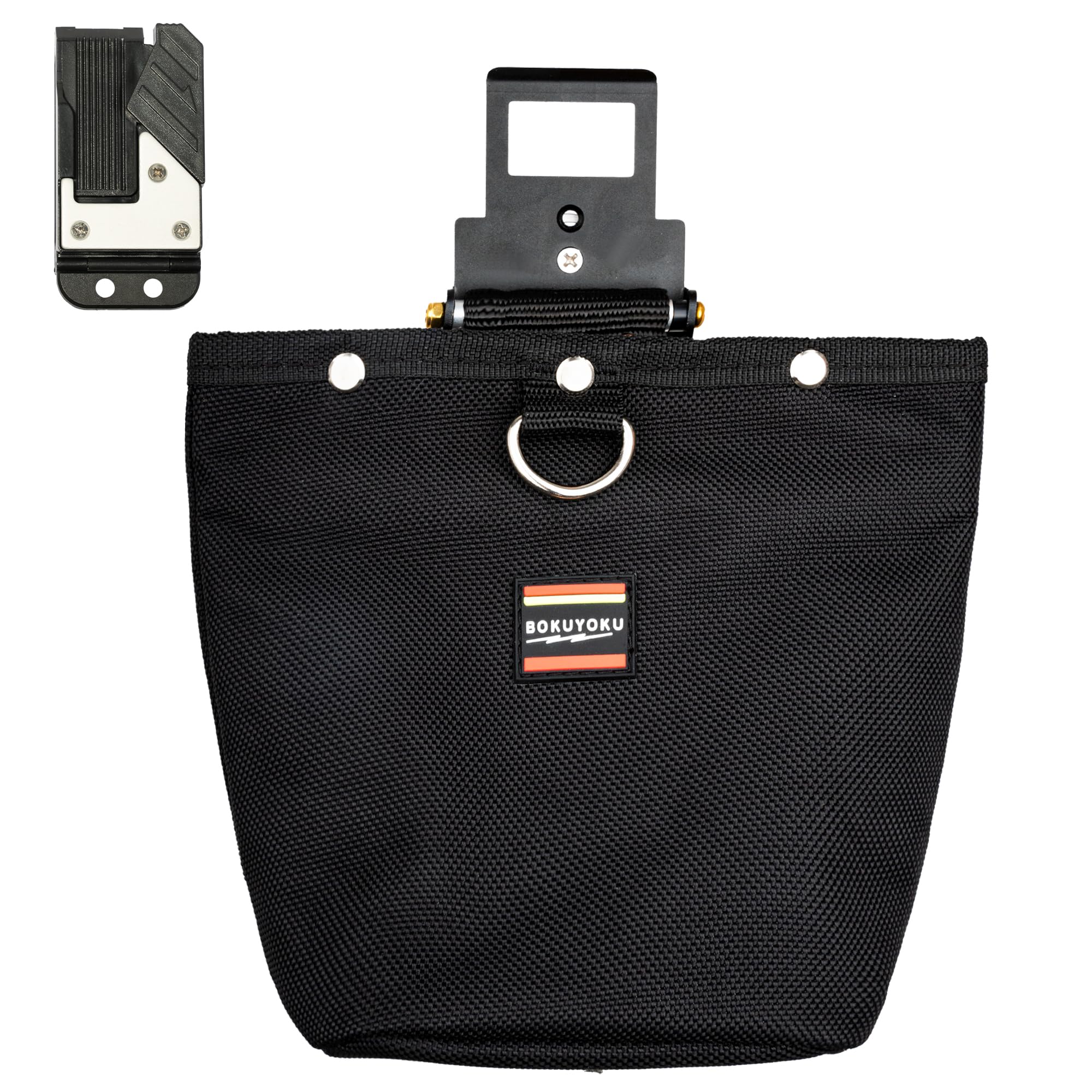 Amazon.co.jp: Bokuyoku 腰袋 釘袋 1段 バネ式開閉 着脱式工具