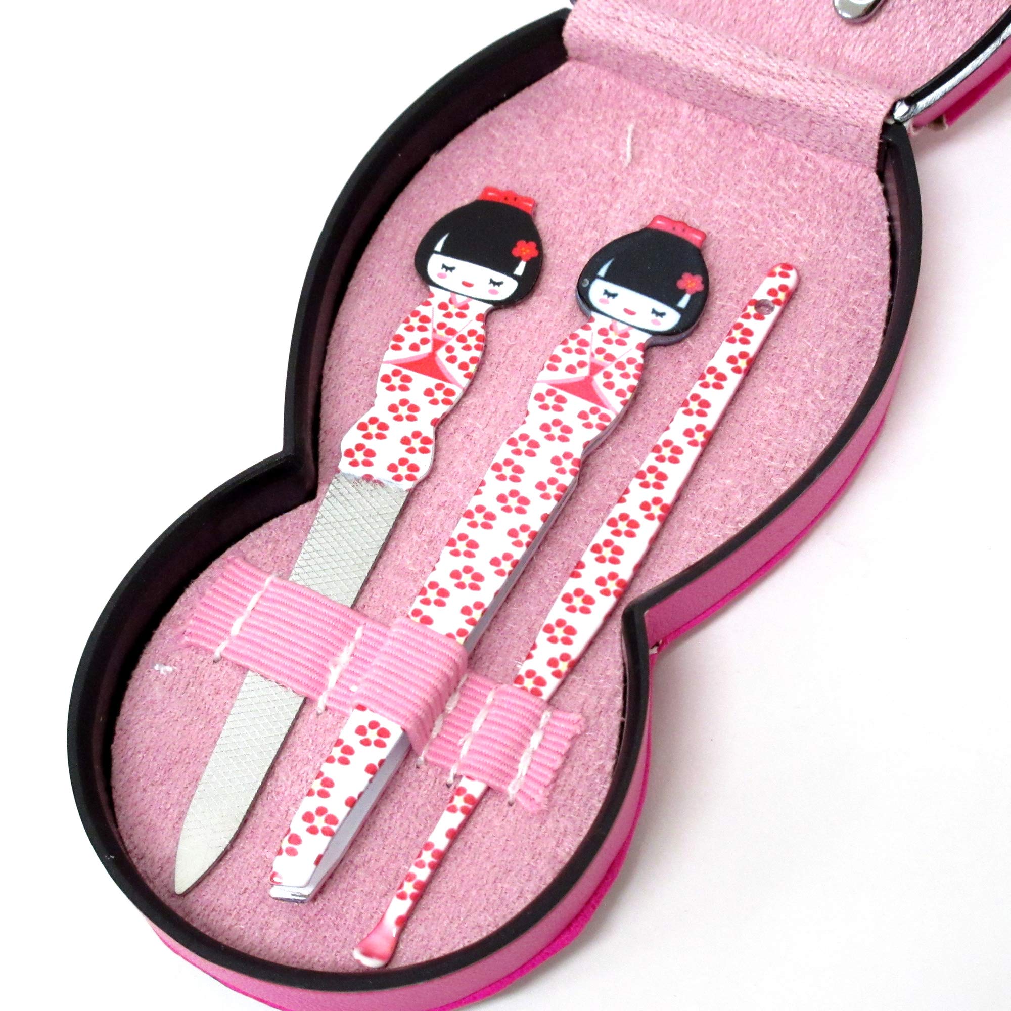 Amazon.co.jp: ネイルケアセット こけしケース入 ホワイト 303-514