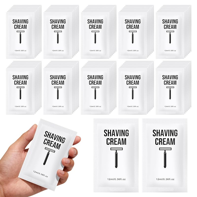 Creme de barbear Lilingsty, 12 mL, sachês individuais, pacote com 300