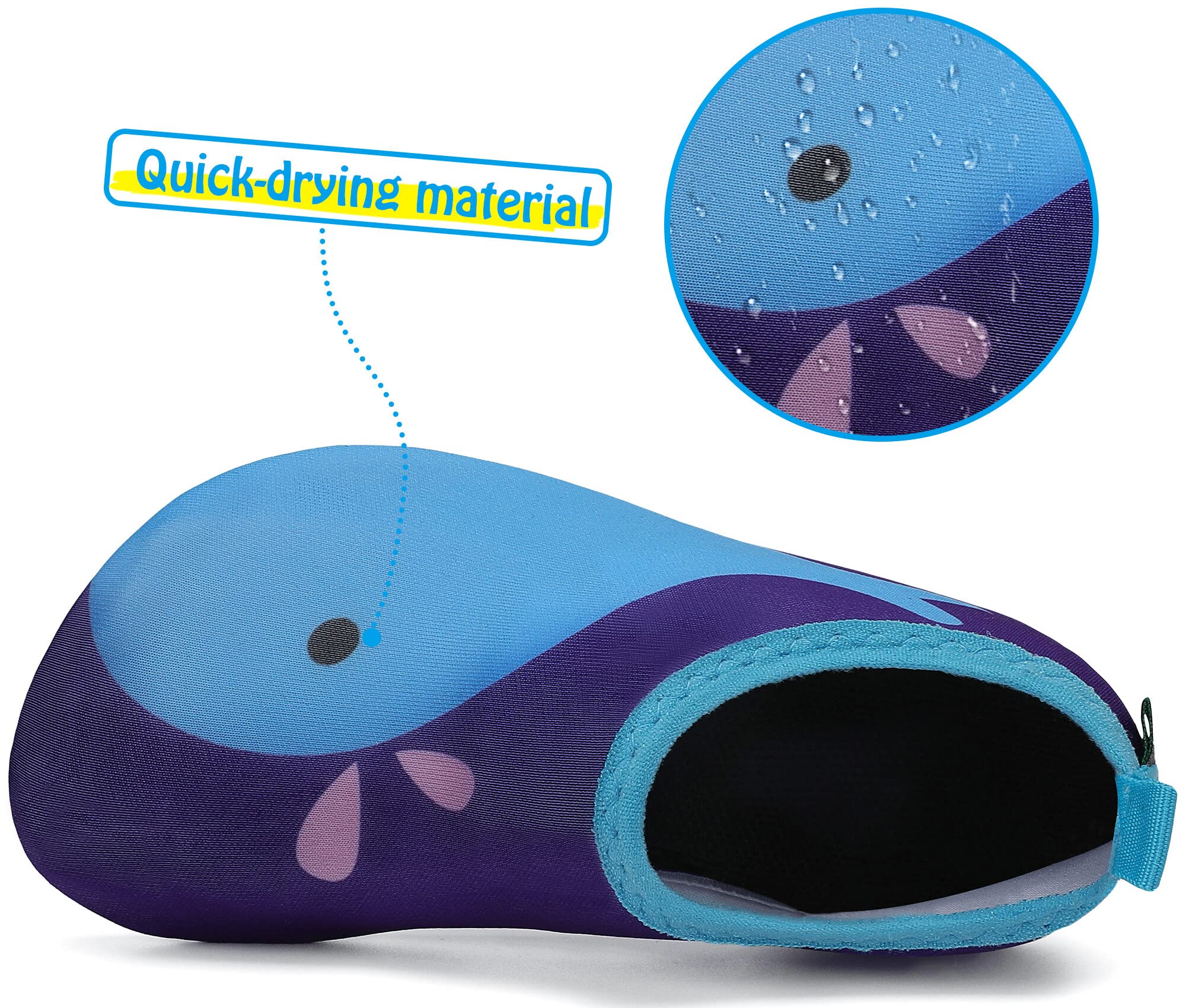 SAGUARO Scarpe da Scogli Bambino Bambina Scarpe Mare Bambini Scarpette Scogli Ragazze Ragazzi Scarpette Mare Antiscivolo Scarpe Immersione Leggere Scarpe Acqua Scarpe Nuoto, Gr. 18-37 EU