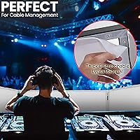 Vista 4 de Pyle Pantalla de Cubierta Plegable para Cabina de DJ - Tablero Frontal Portátil para Eventos Fachada Pantalla de Proyector de Luz de Video Panel