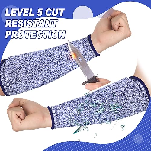 Miniatura 5 de 3 pares de protectores de brazo para piel fina y moretones, resistente a los cortes, manga de antebrazo, manga de protección contra quemaduras de