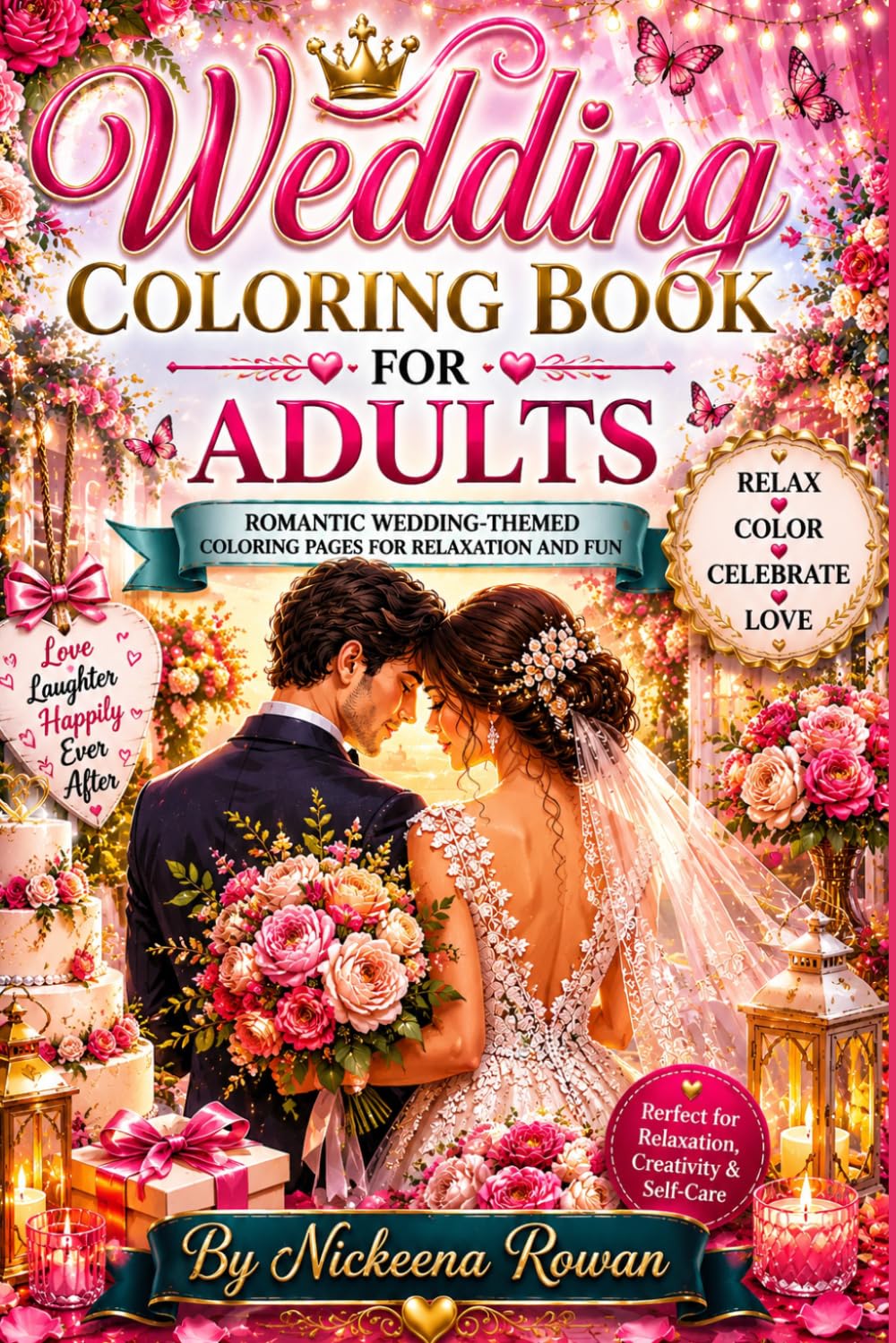 Wedding Coloring Book for Adults: Romantic Wedding Themed Coloring Pages for Relaxation and Fun