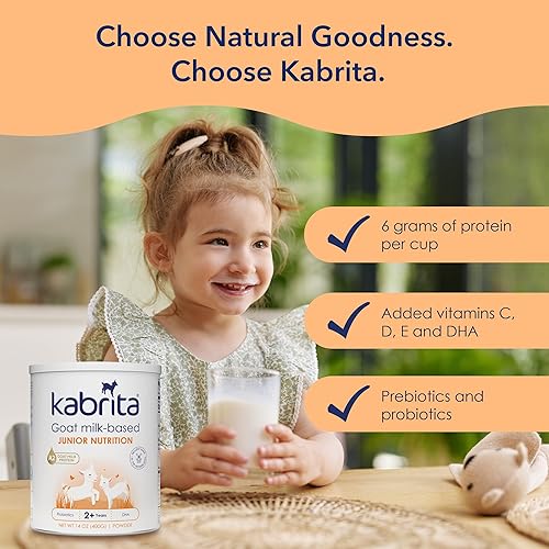 Miniatura 4 de Kabrita Leche en polvo de cabra junior para niños, fácil de digerir, leche de cabra en polvo de 2 a 7 años, aumenta la inmunidad que contiene