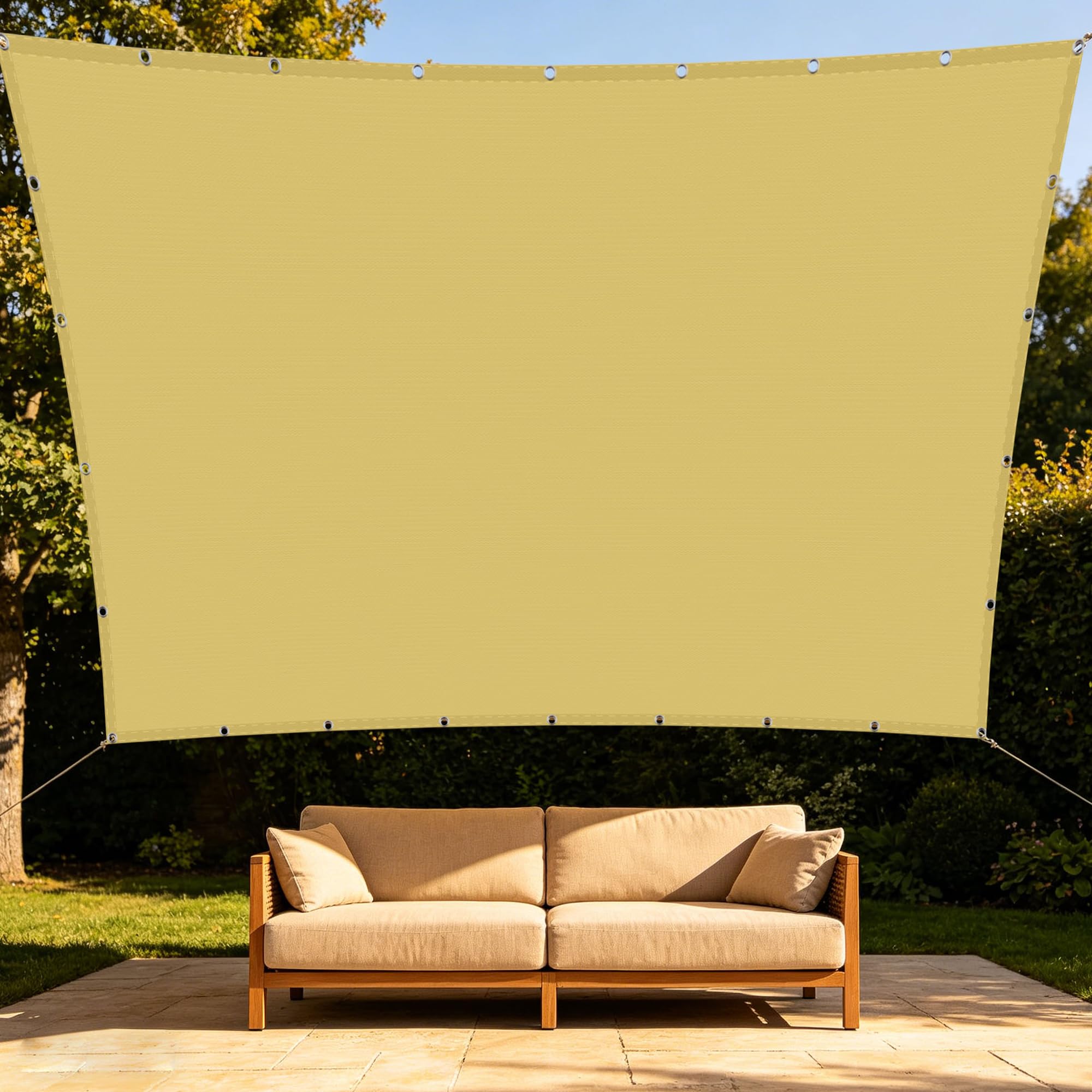 Toile d'ombrage de jardin 180x600 cm : créez un coin de fraîcheur au patio