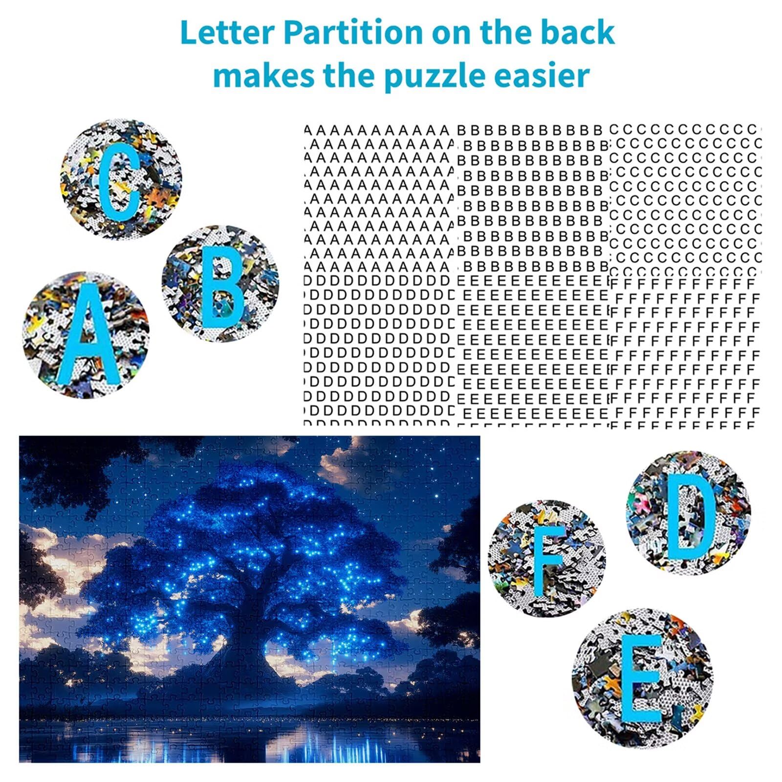 Puzzle 3000 elementów Krajobraz Drzewo dla dorosłych 122 x 81 cm Unikalne Rzemiosło Klasyczne 3D Drewniana układanka do rodzinnych gier aktywnych, układanka zrób to sam do dekoracji ścian domu