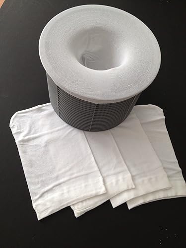 Cesta de skimmer para piscina, spa, pre filtro ahorrador de malla fina, calcetines de red de malla fina, paquete de 5 bolsas