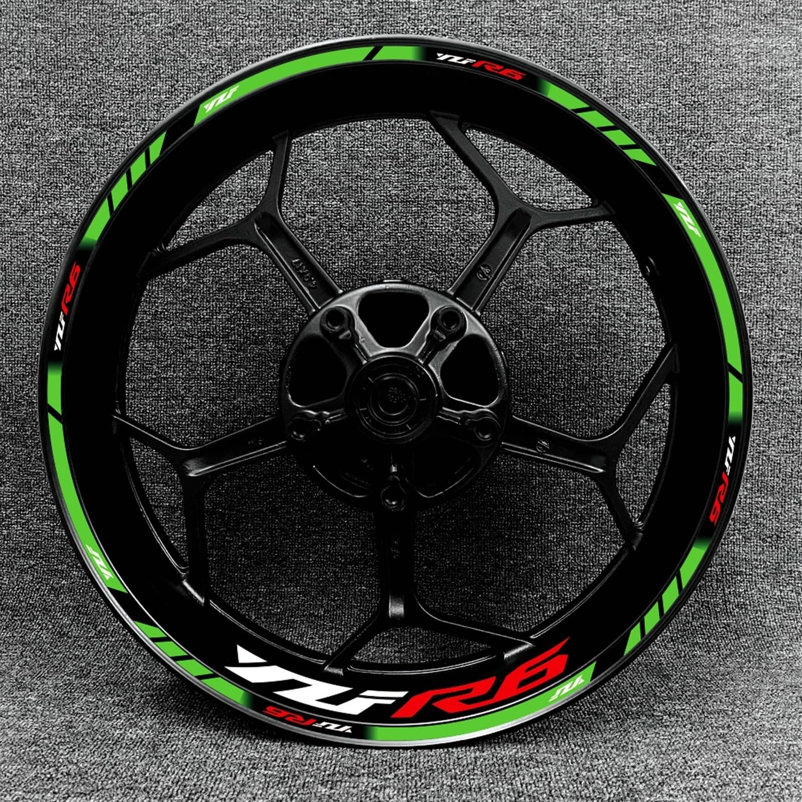 Motorcycle Racing Equipment Accessories for Yamaha YZF R6 Wheel Tire Rim Adhesive Reflective Decal Sticker Decorative(Color22)