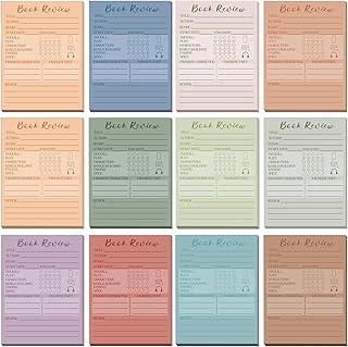 AmazingSpark 12 Pack Book Review Sticky Notes Back to School Mini Self S...